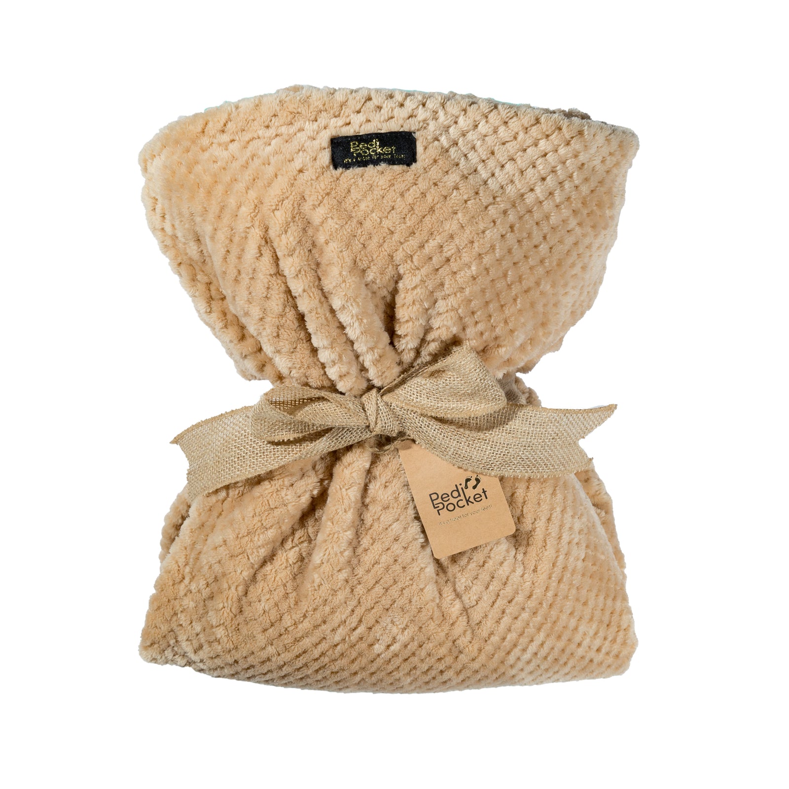 PediPocket Plush Fleece Blanket with a Foot Pocket