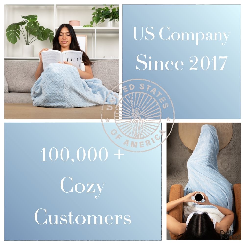 LUX Calming Cornflower: Sherpa Lined