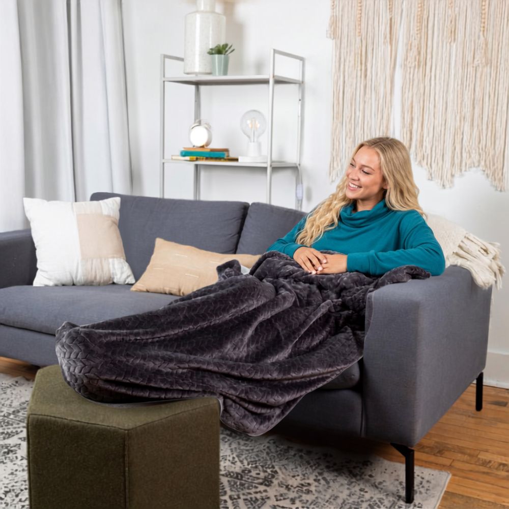 LUX Seductive Slate:  Sherpa Lined